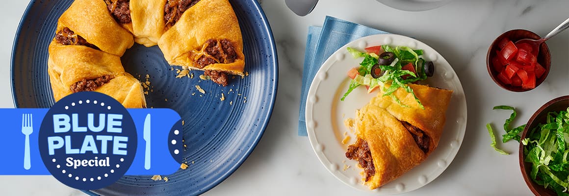 Blue Plate Special - Air Fryer Taco Crescent Ring